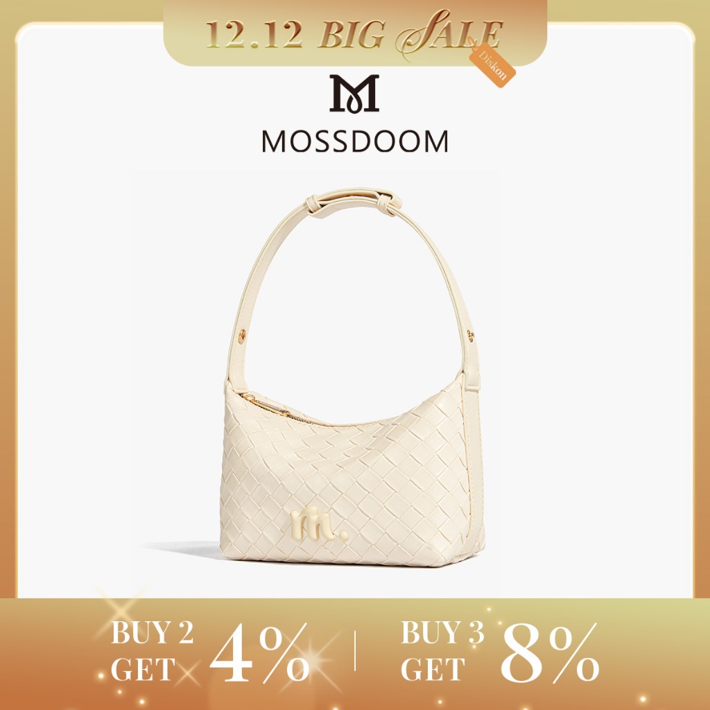 MOSSDOOM Tas Wanita Celestia Bag Tren Fashion Tas Bahu Anyaman Vintage