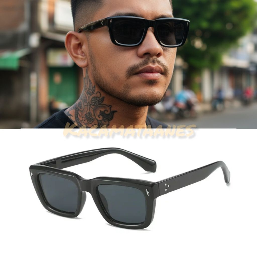 Arkha 59912 frame kacamata tebal asetat pria wanita