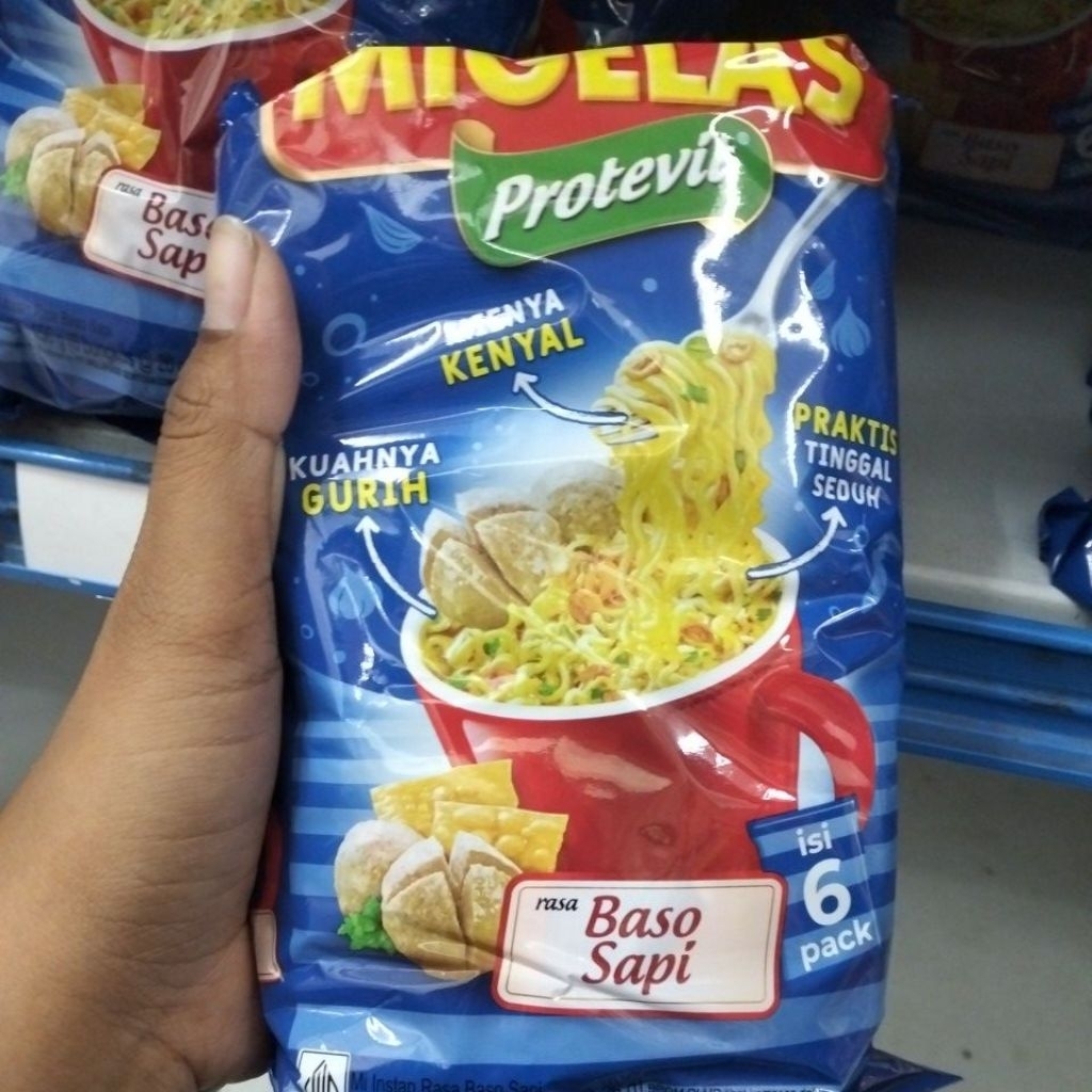 MIE GELAS BASO SAPI FAMILY PACK ISI 6 BERAT 20GR