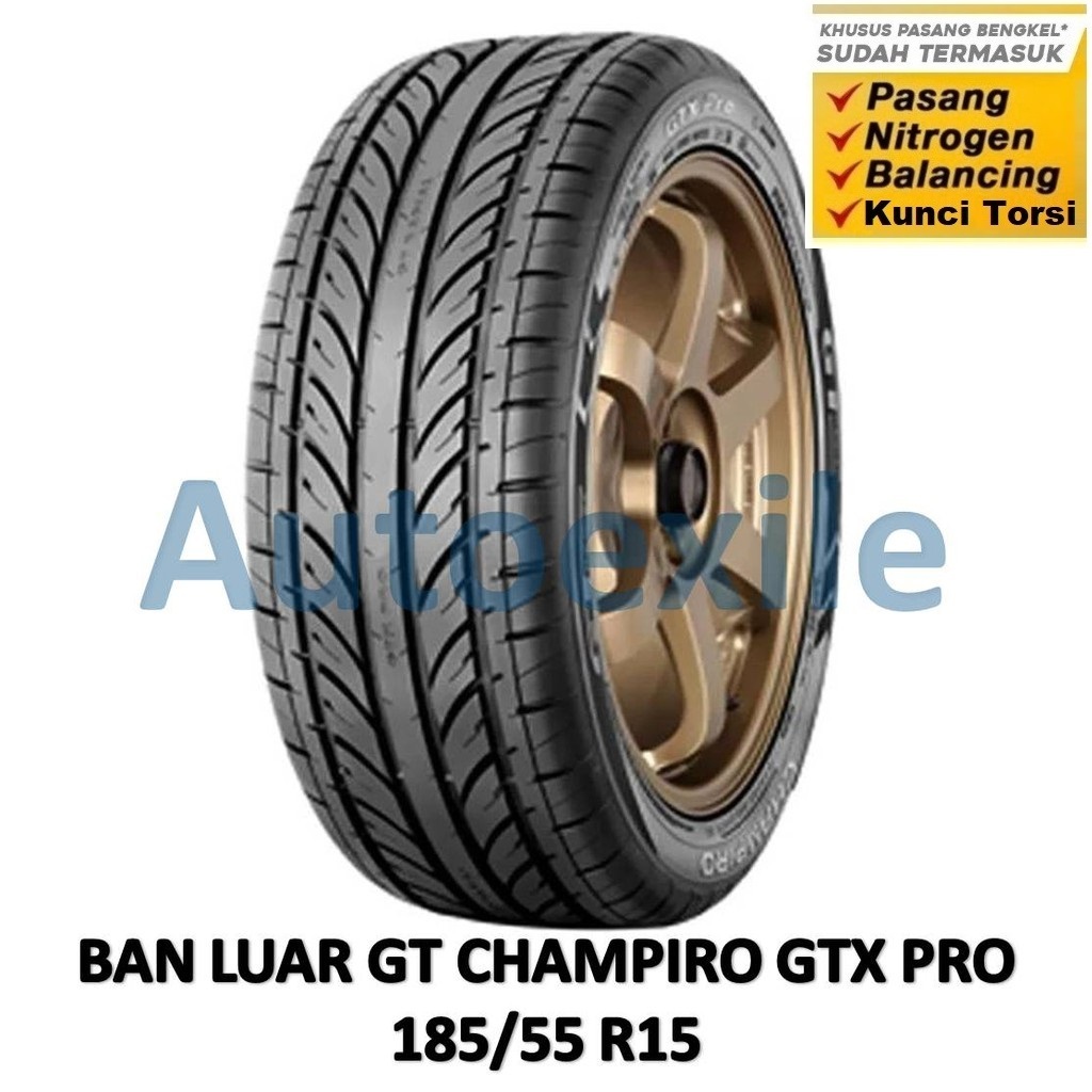 Ban Luar GT 185/55 R15 Champiro GTX PRO Tubeless On Road Driving Tire 185/55R15 Ring 15 Radial Mobil