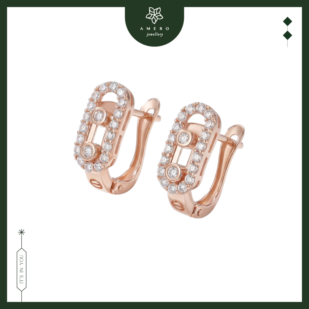 Anting Emas 17K Mouve ME-33 Amero Jewellery