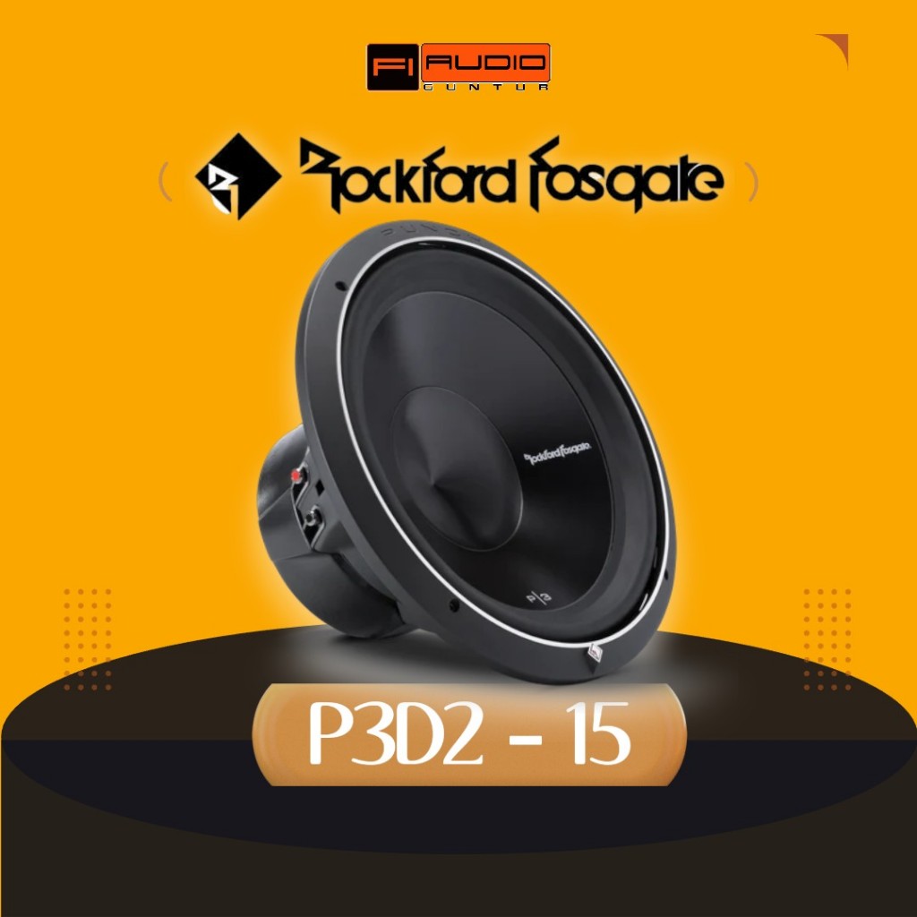 Rockford Fosgate P3D2-15 15" 1200W Dual 2 Ohm