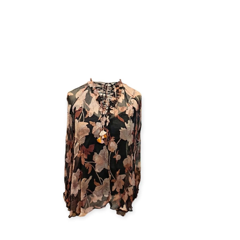 Zimmermann Black & Browne Floral Blouse
