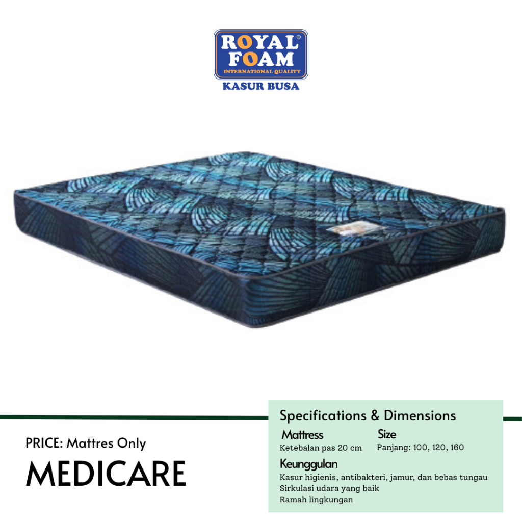 Kasur Busa Royal Foam Medicare Tebal 20CM