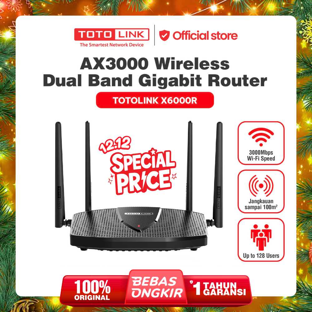 TOTOLINK X6000R - Router Wi-Fi Dual Band Gigabit AX3000