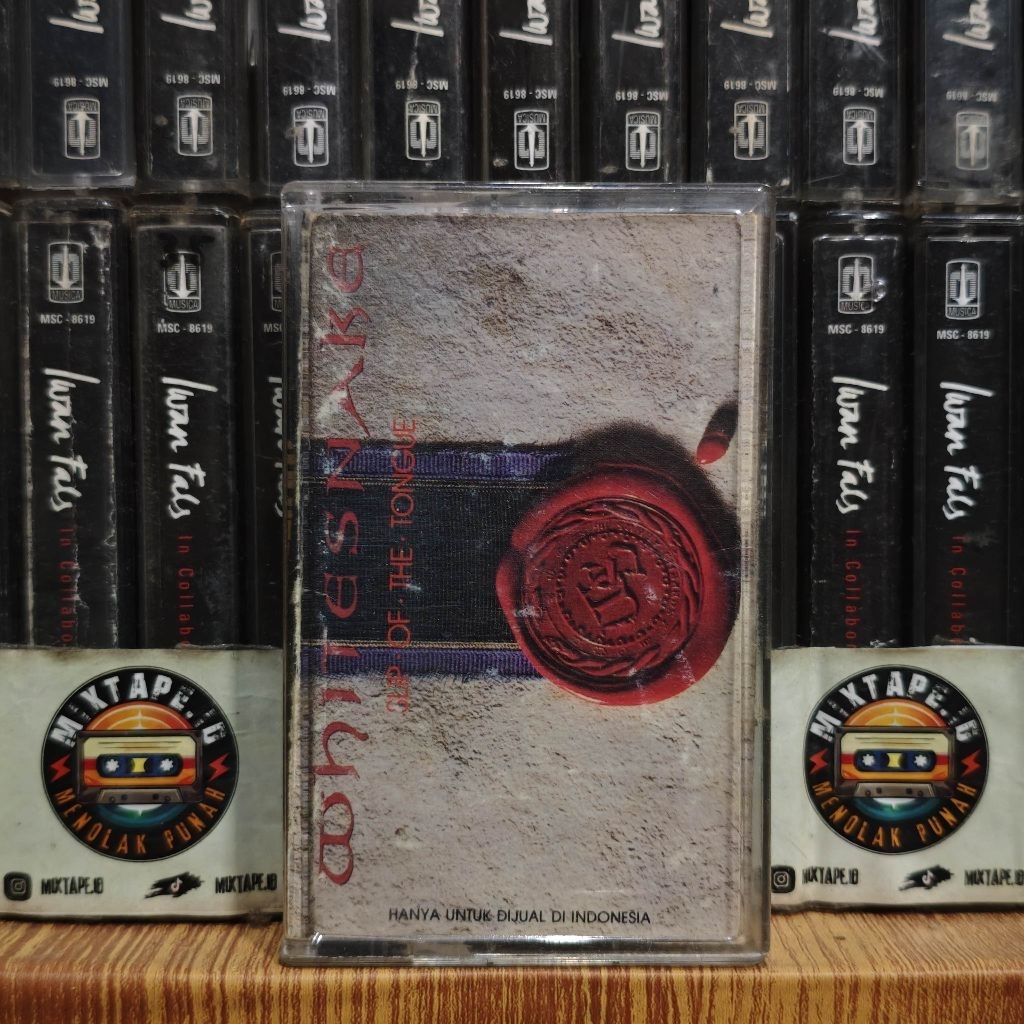 Kaset - Whitesnake - Slip Of The Tongue - White Snake - Kaset Pita - Radio Tape - Radio - Pemutar Ka