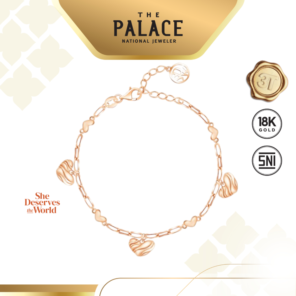 She Deserves the World Aurora Hearts Bracelet / Gelang Tangan