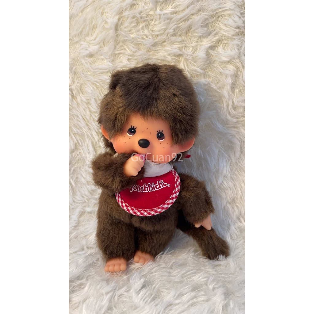 Monchhichi Sekiguchi Premium Standard Brown Boy | Boneka Monchhichi Japan