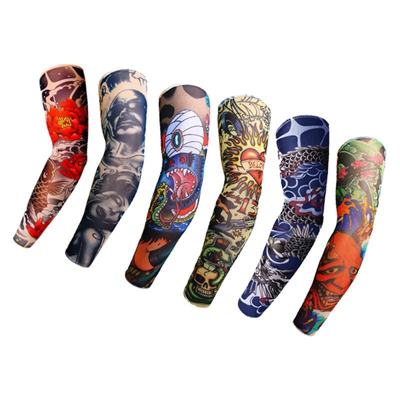 2 Pasang Manset Motif Tato Pria Wanita Dewasa Handsock Gambar Tatto Premium