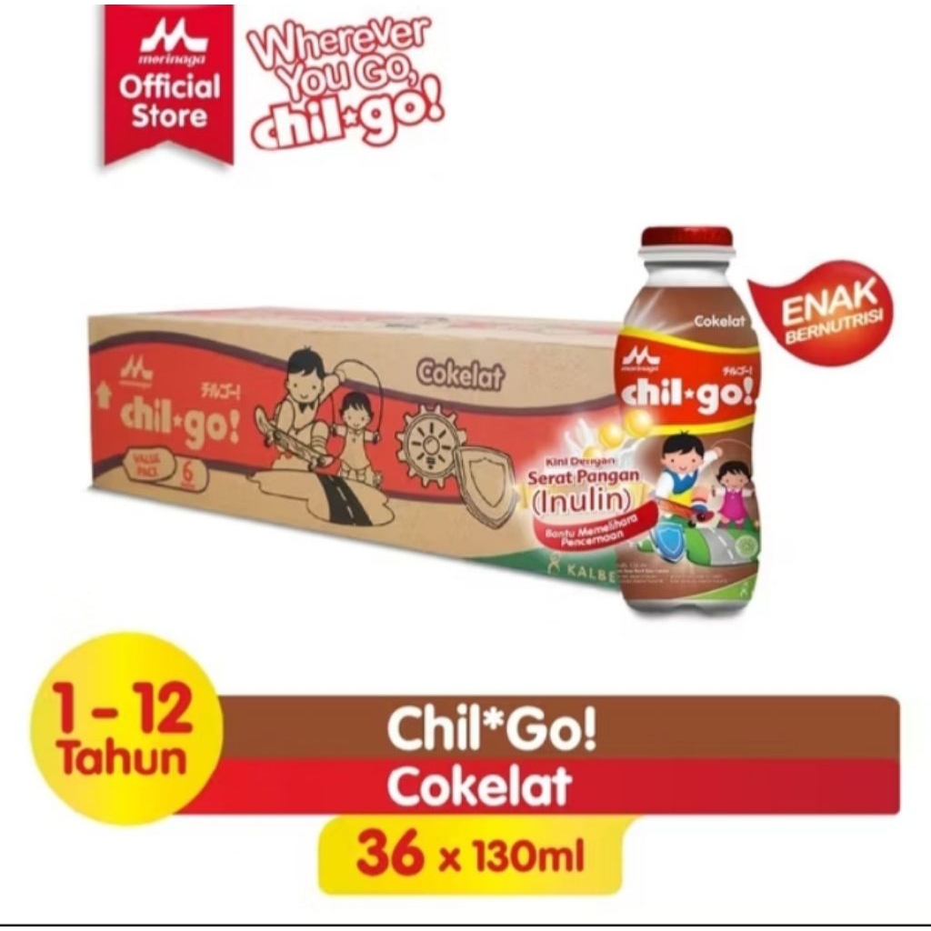Chil Go UHT Morinaga Coklat 36pcs / karton