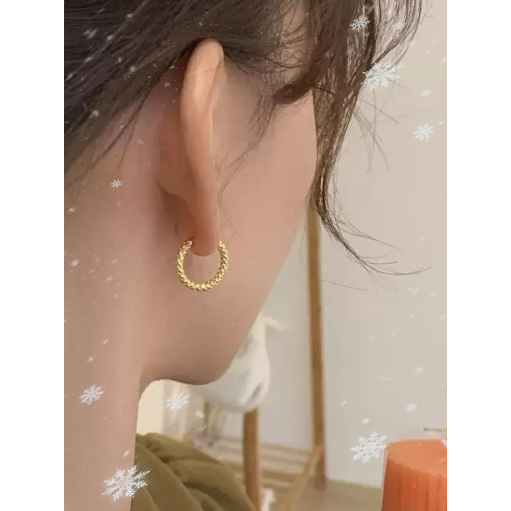 Anting Titanium Premium Wanita Lapis Emas awet