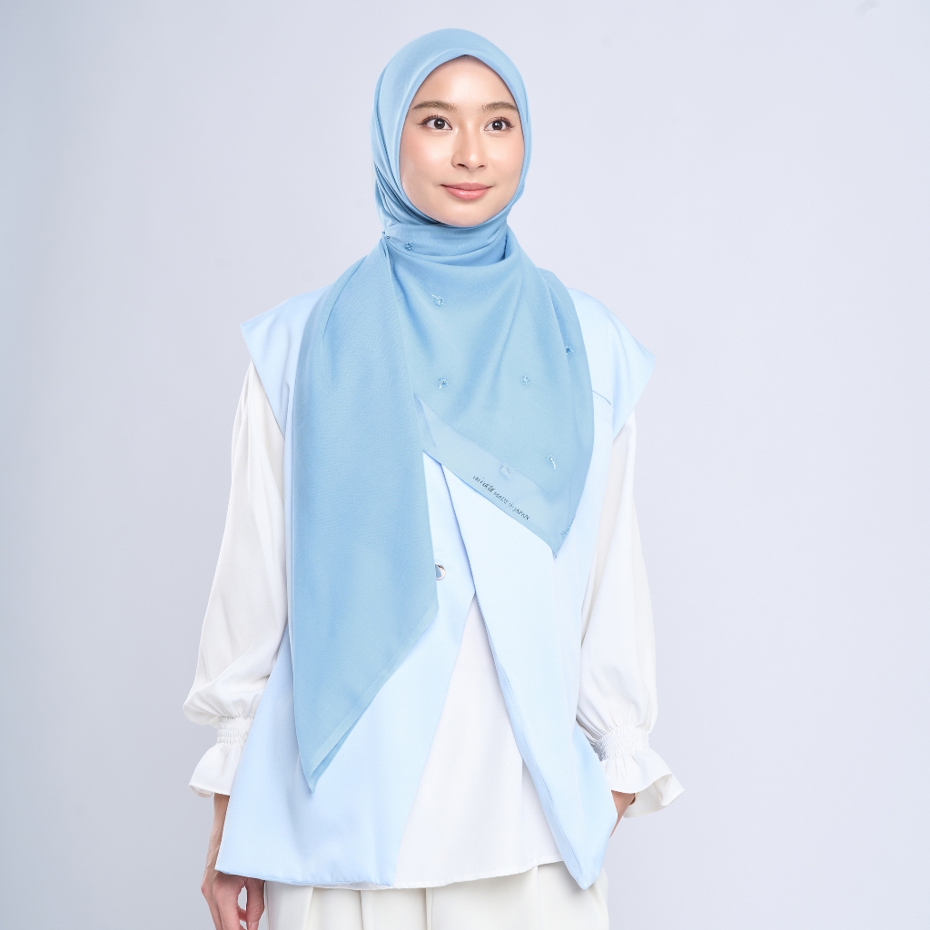 napocut Hijab - Nafi Embroidery - Hijab Segiempat Paris Jepang Bordir Bunga Kristal