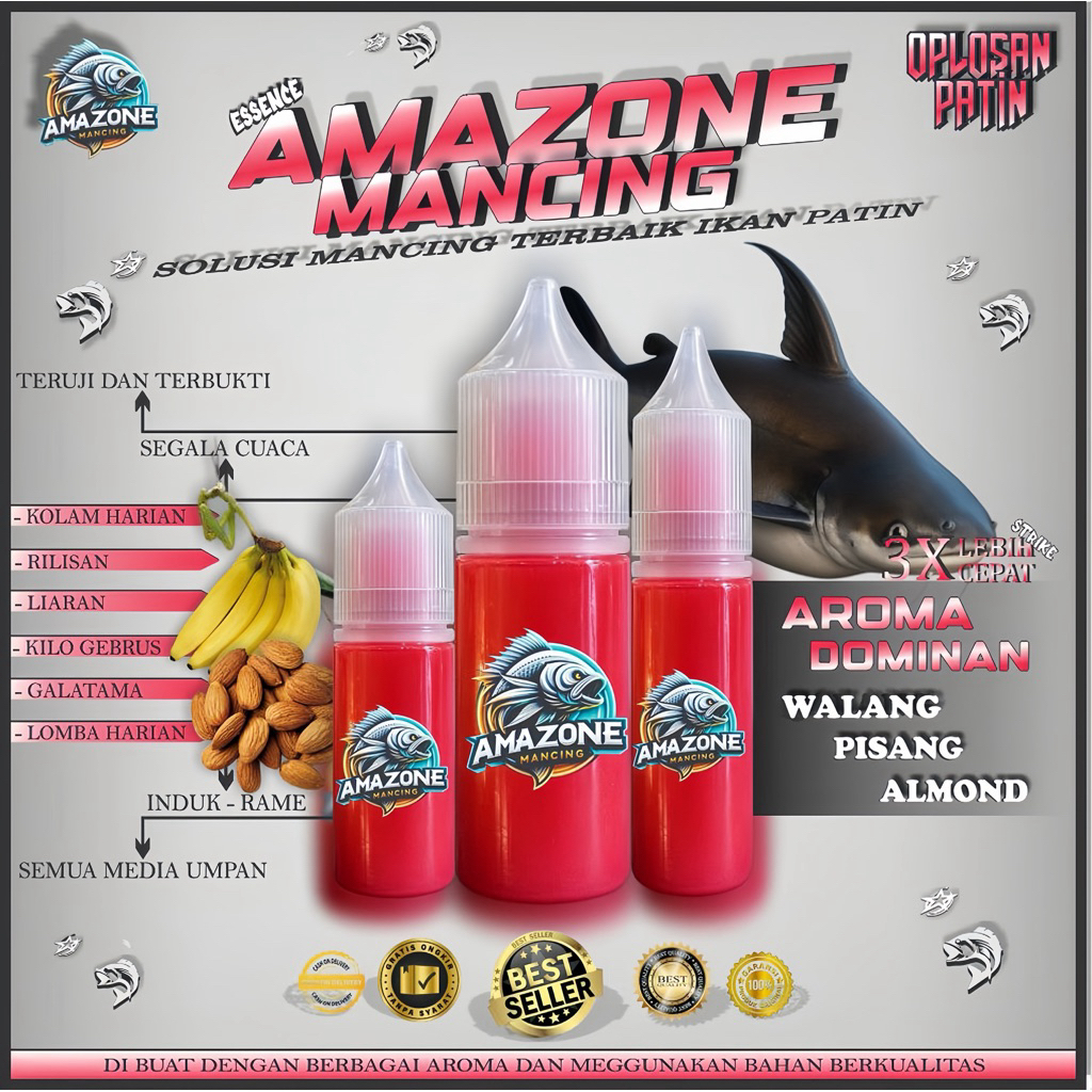 Essen Oplosan Ikan Patin || Aroma Walang Pisang Almond || Kualitas Premium || Rame-Induk || Variant 