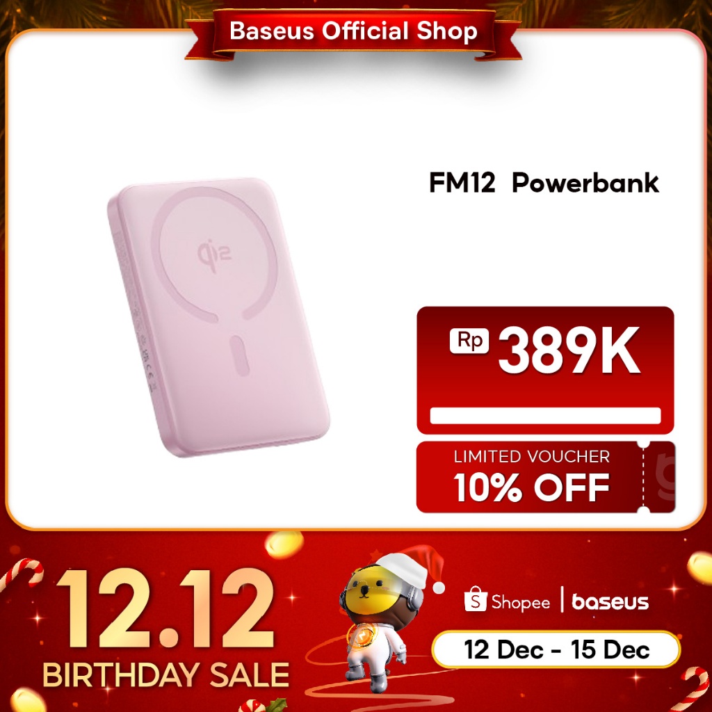 Baseus Power Bank Enerfill FM12 Qi2 10000mAh 22.5W Magnetic Mini Wireless Fast Charging Powerbank | 