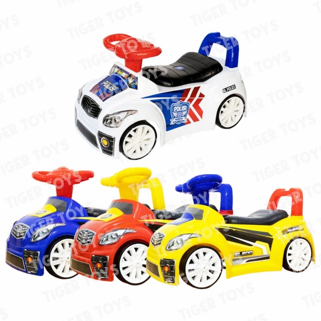 Mobil Duduk Anak Bisa Dinaiki Mobil Polisi SL200 Mainan Mobil Dorong