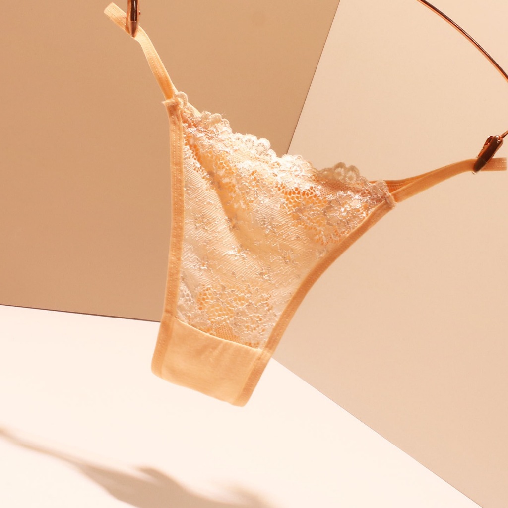 (COD) G String Sexy Celana dalam Wanita Bordir thong transparan cd C1050-2