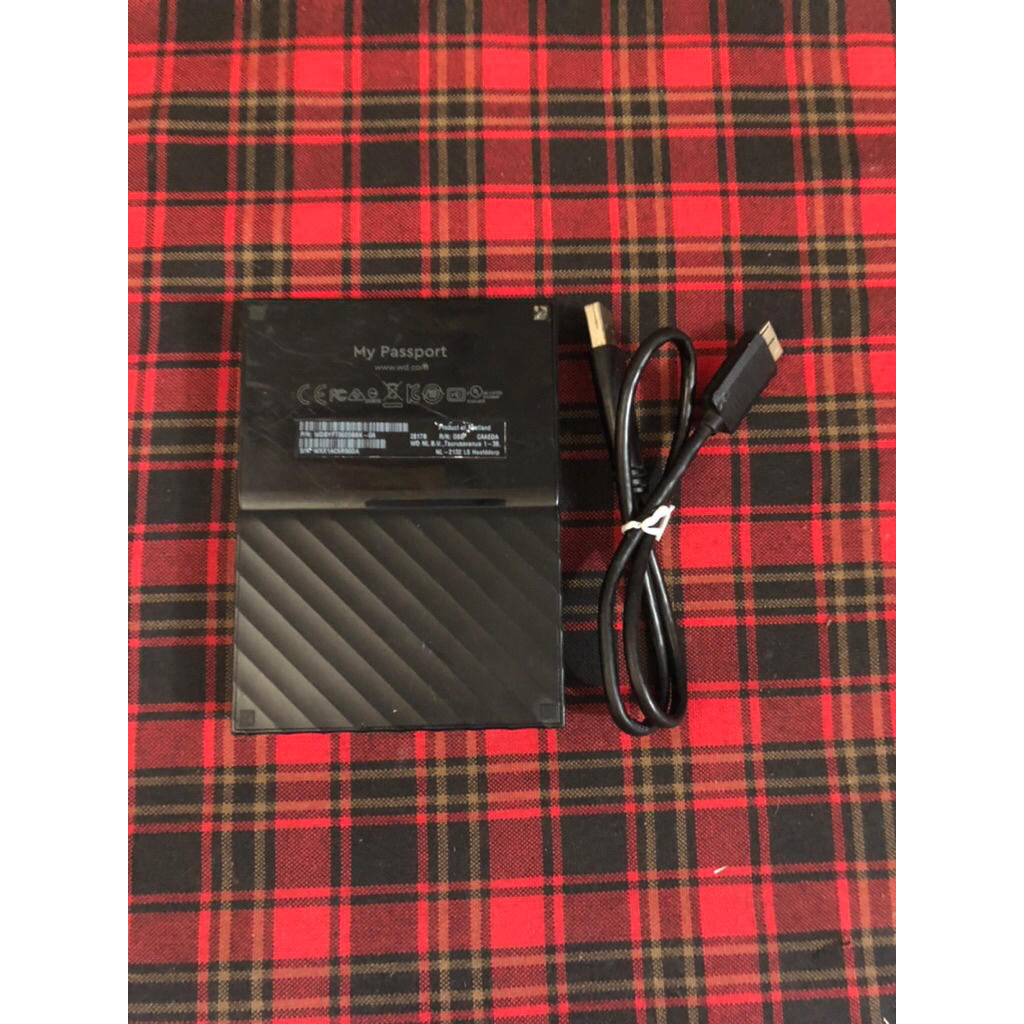 Hardisk Eksternal WD My Passport 2TB Second-Bekas