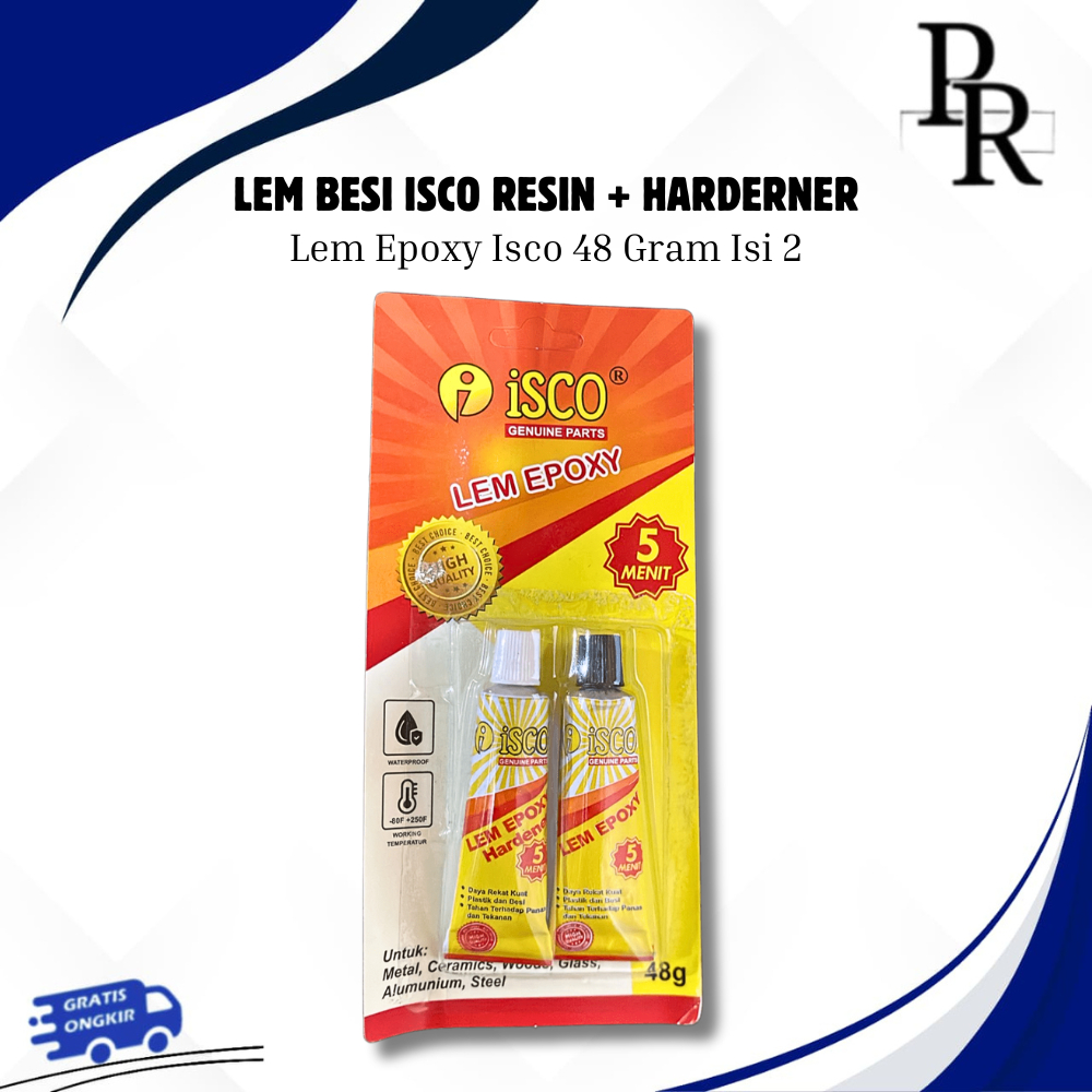 LEM ISCO UNTUK BESI / LEM EPOXY BESI ISCO / LEM KUAT ISI 2 48 GRAM