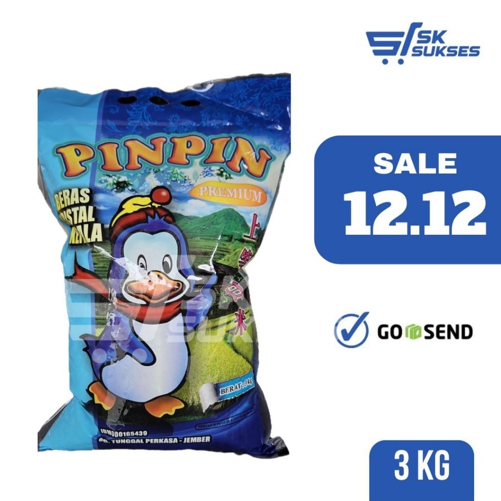 [SURABAYA] - BERAS PINPIN ASLI - 3 Kg