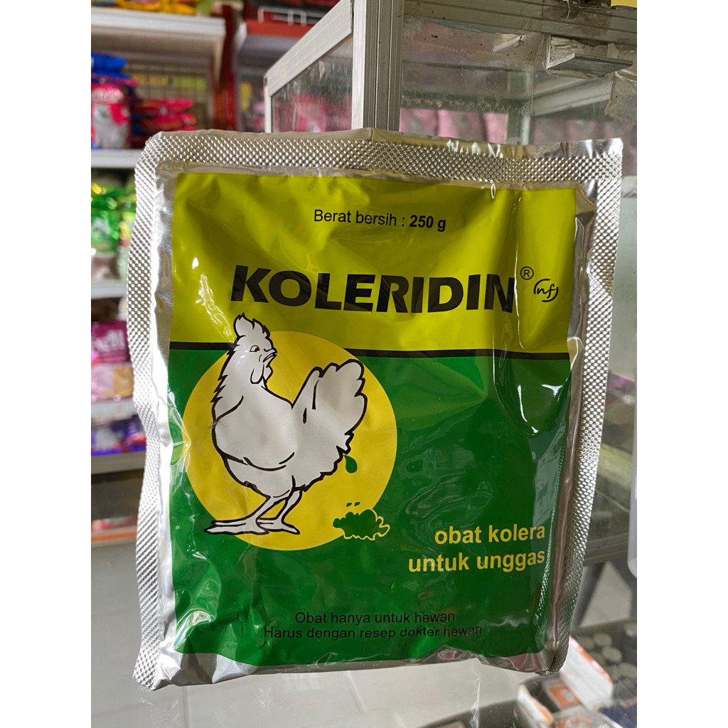 KOLERIDIN 250 gram - Obat ayam berak hijau kolera Ayam