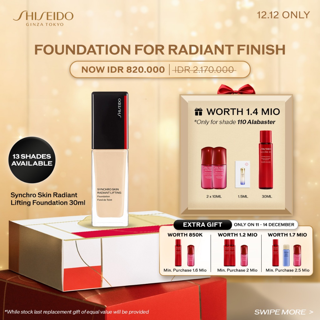 Shiseido Make Up Synchro Skin Radiant Lifting Foundation 30ml