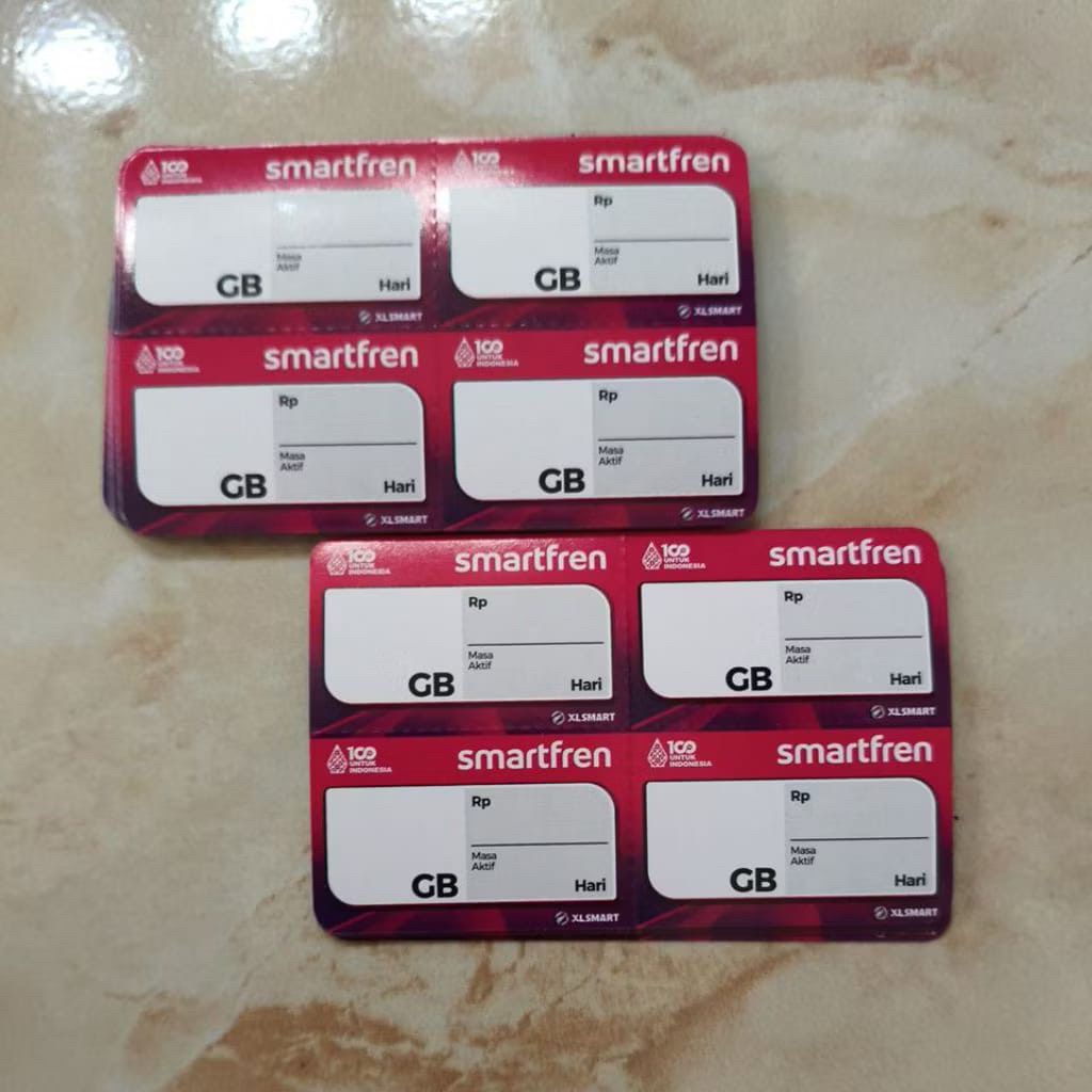 Voucher kosong smartfren / bahan inject exp. 2027