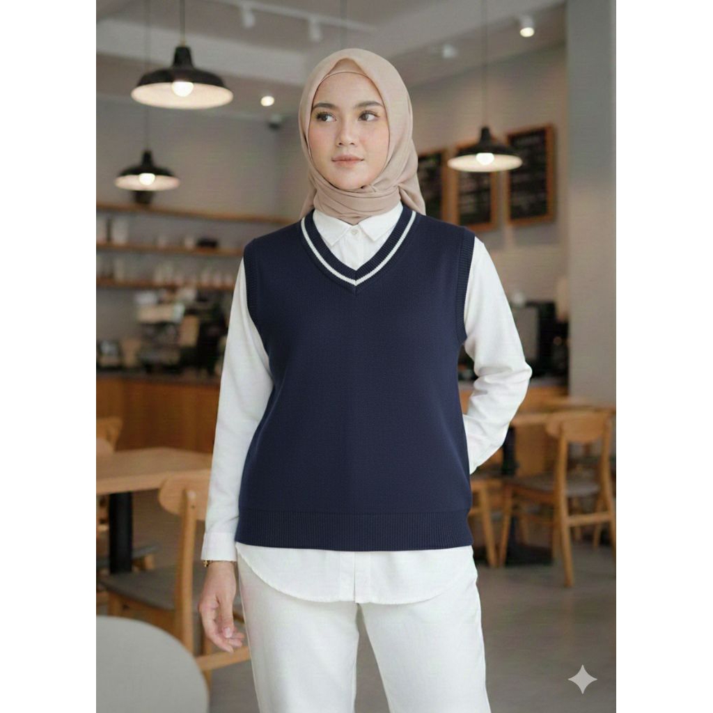 Vest Navy Model Akademi Korea Rompi Korea Academy LD 90 PJ 55