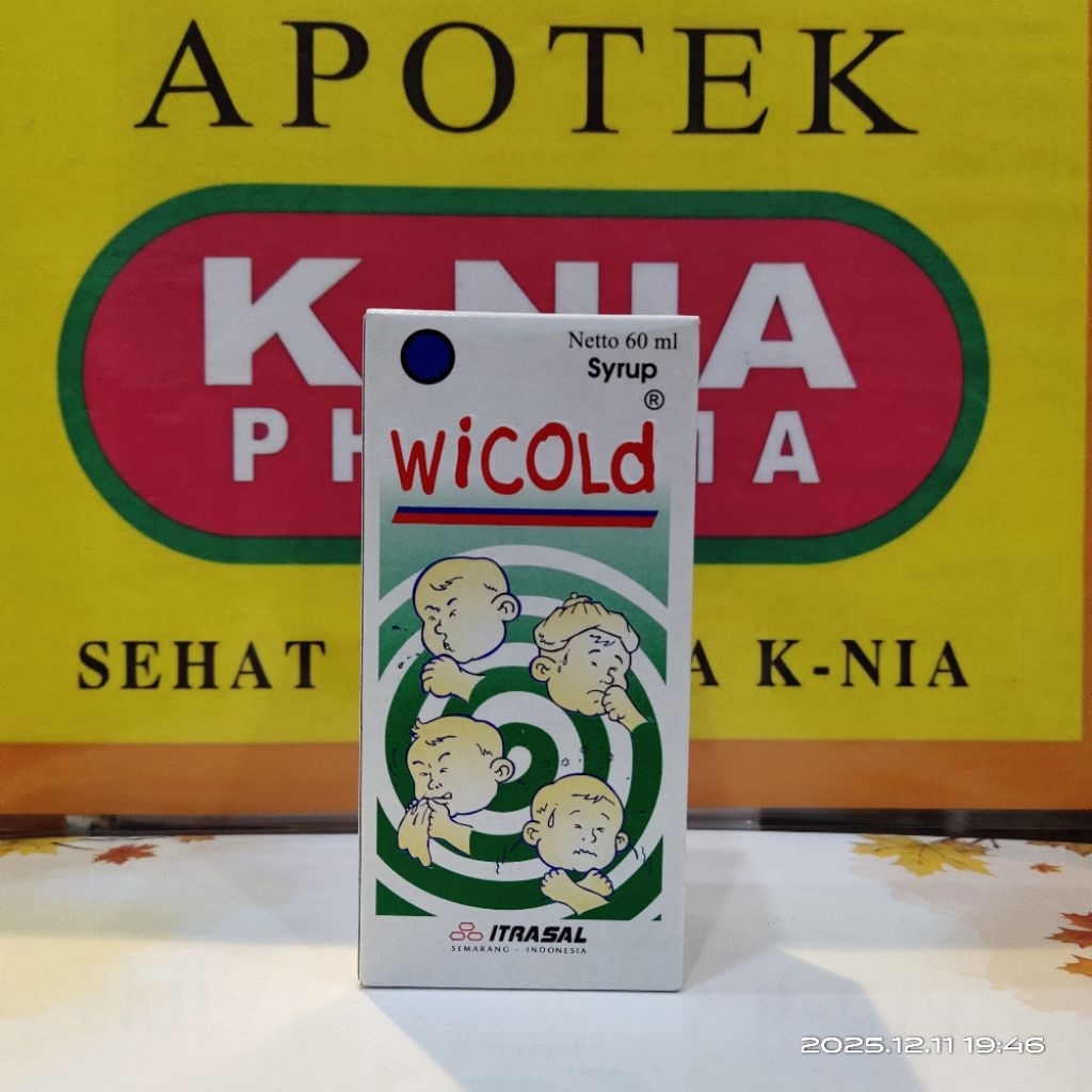 Wicold Sirup 60ml obat batuk Pilek demam anak