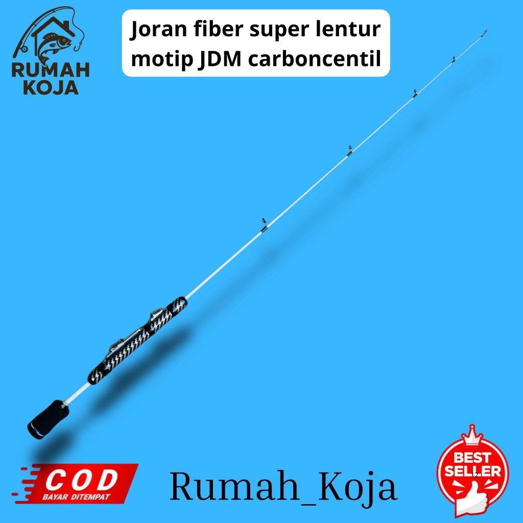RUMAH KOJA - Joran Fiber Super Lentur Motif JDM Carboncentil