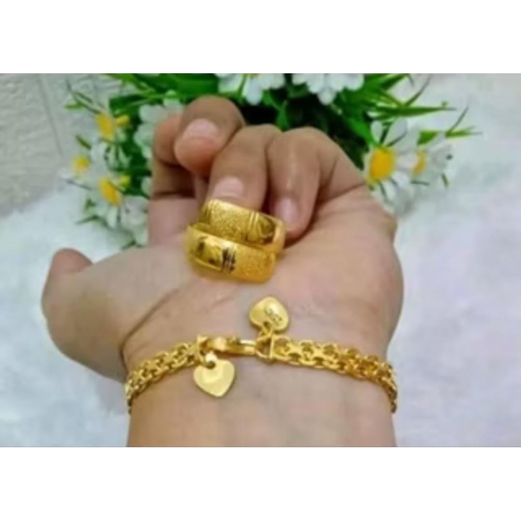 Gelang koin dan cincin koin asli