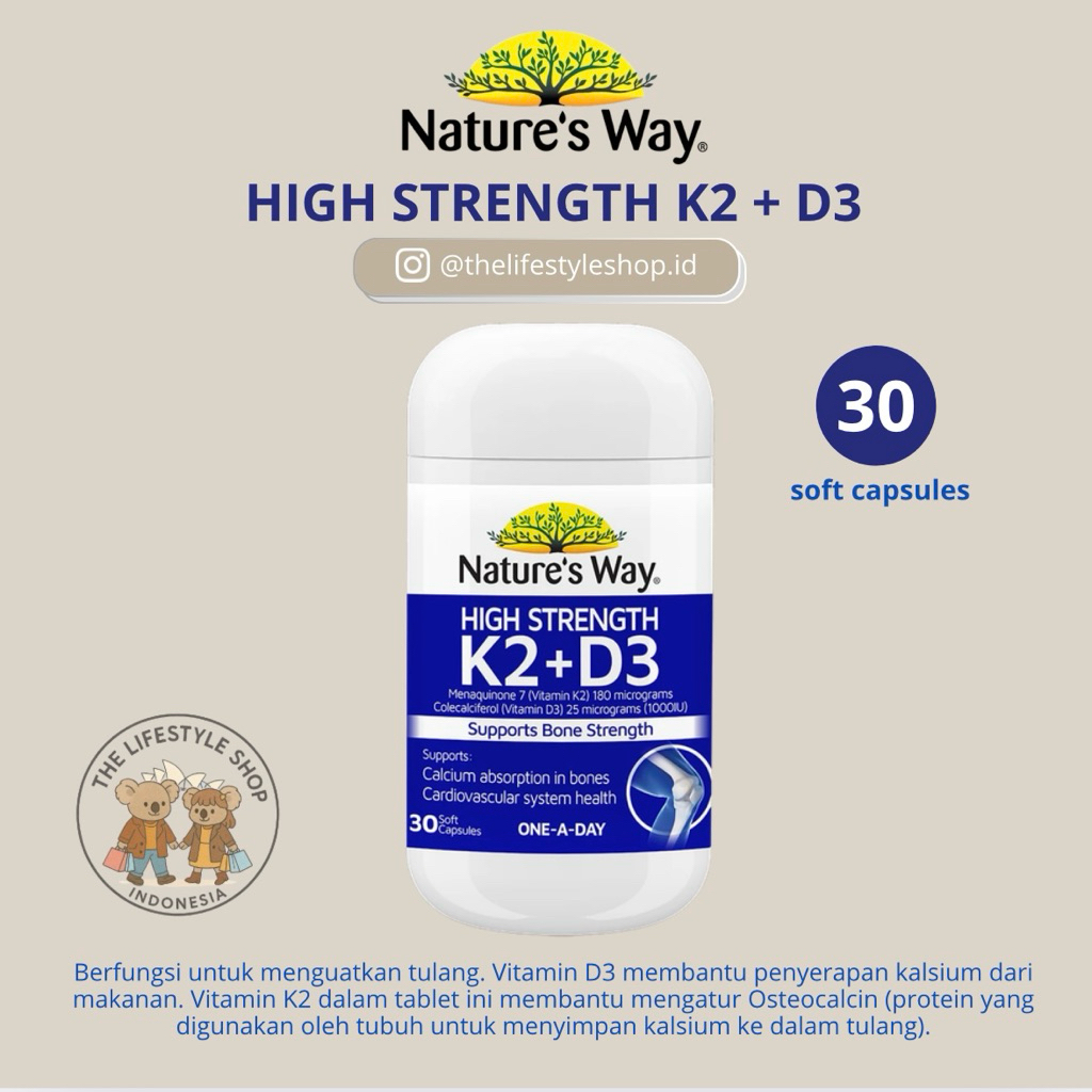 Nature’s Way VITAMIN K2 + D3
