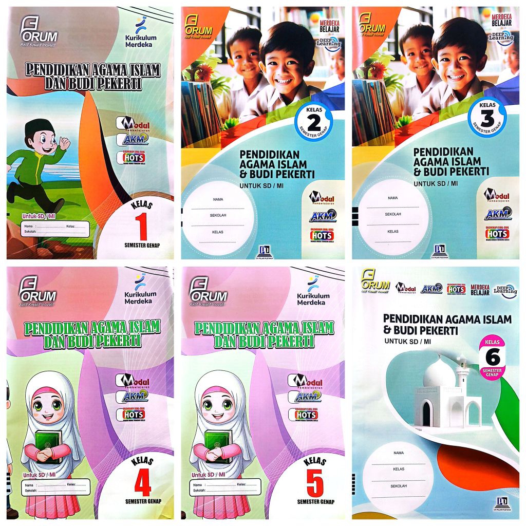 BUKU LKS SD MI PENDIDIKAN AGAMA ISLAM DAN BUDI PEKERTI KELAS 1 2 3 4 5 6 SEMESTER 2 TA 25/26 KURIKUL