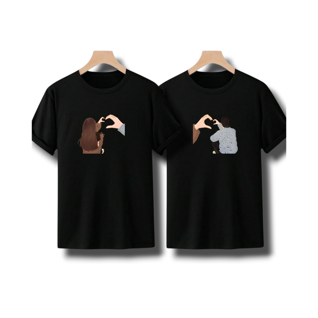 kaos couple bucin pria wanita baju couple pasangan / Kaos model Terbaru terlaris couple pasangan