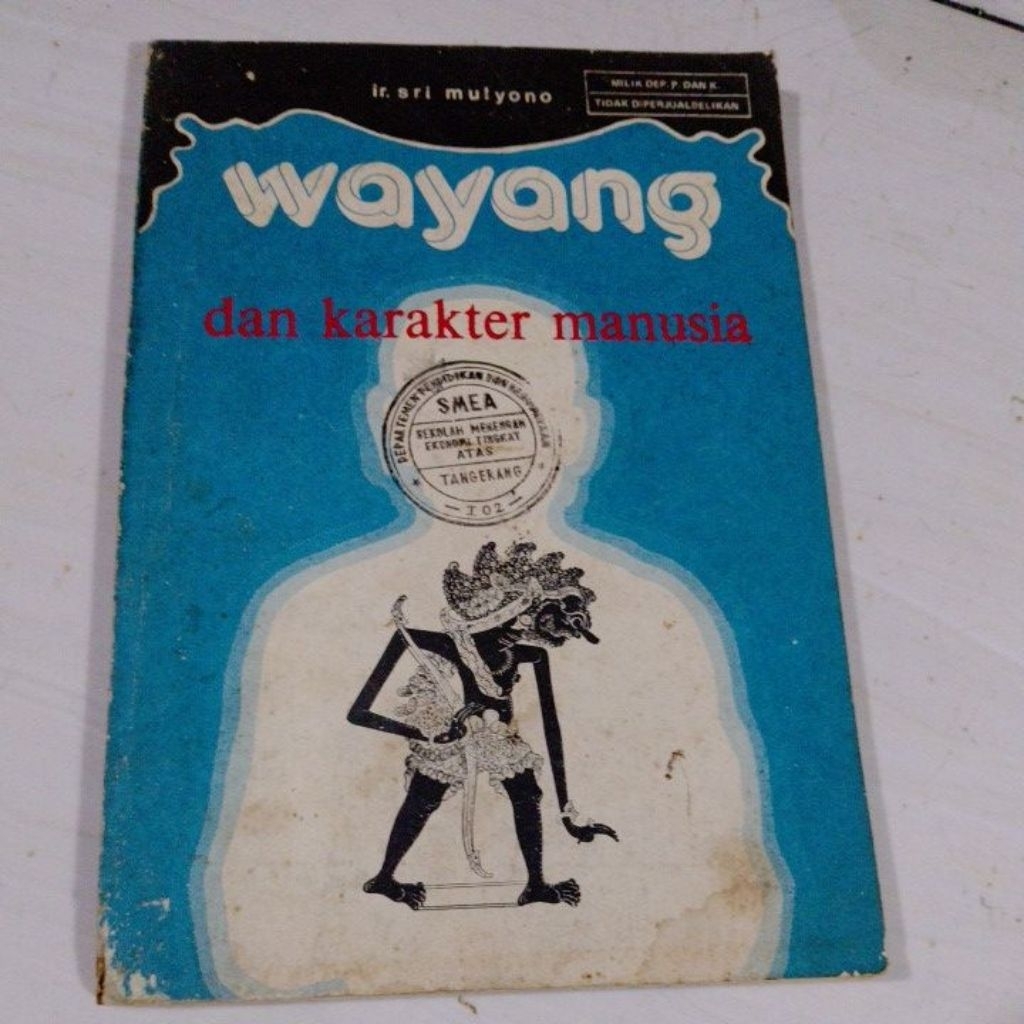 wayang dan karakter manusia...ir.sri Mulyono..