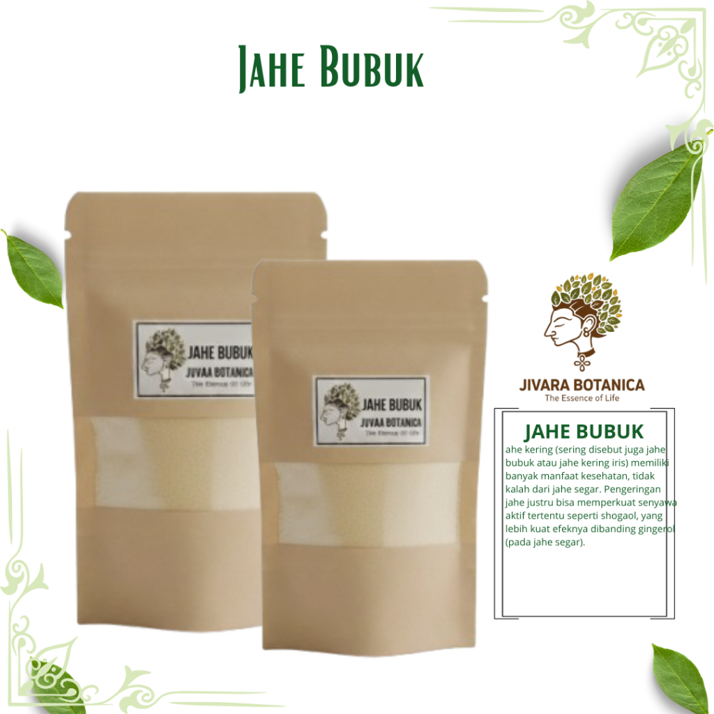 Jahe Bubuk 50 gram - Jivara Botanica