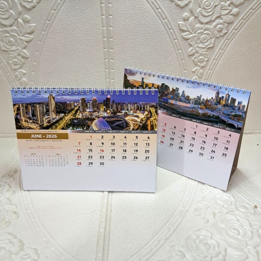 KALENDER MEJA KOTA DUNIA LANDSCAPE [ AO ] 2026