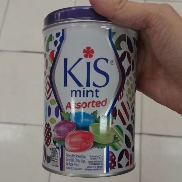 Kis Mint ASSORTED permen kiss Candy festive kaleng 150gr