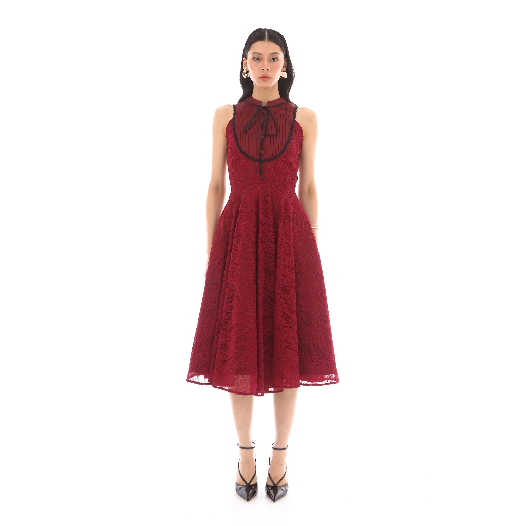 POSHTURE - Clary Dress in Maroon