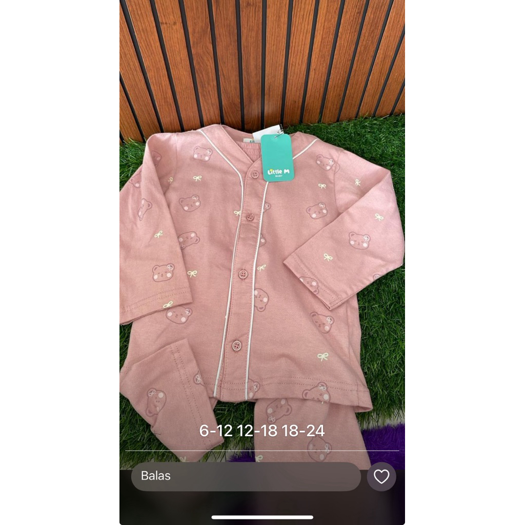 NEW LENGKAP DENGAN TAG PIYAMA BAJU TIDUR PIPINIKO LITTLE M BABY MATAHARI