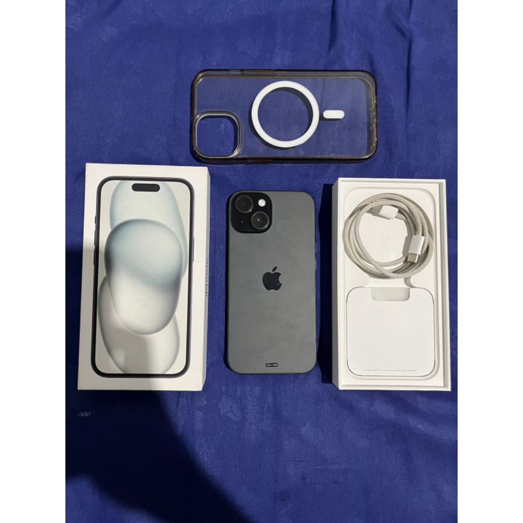 iphone 15 128gb ibox resmi fullset original mulus