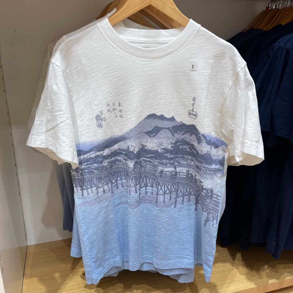 Tshirt Uniqlo Man UKIYO E off white