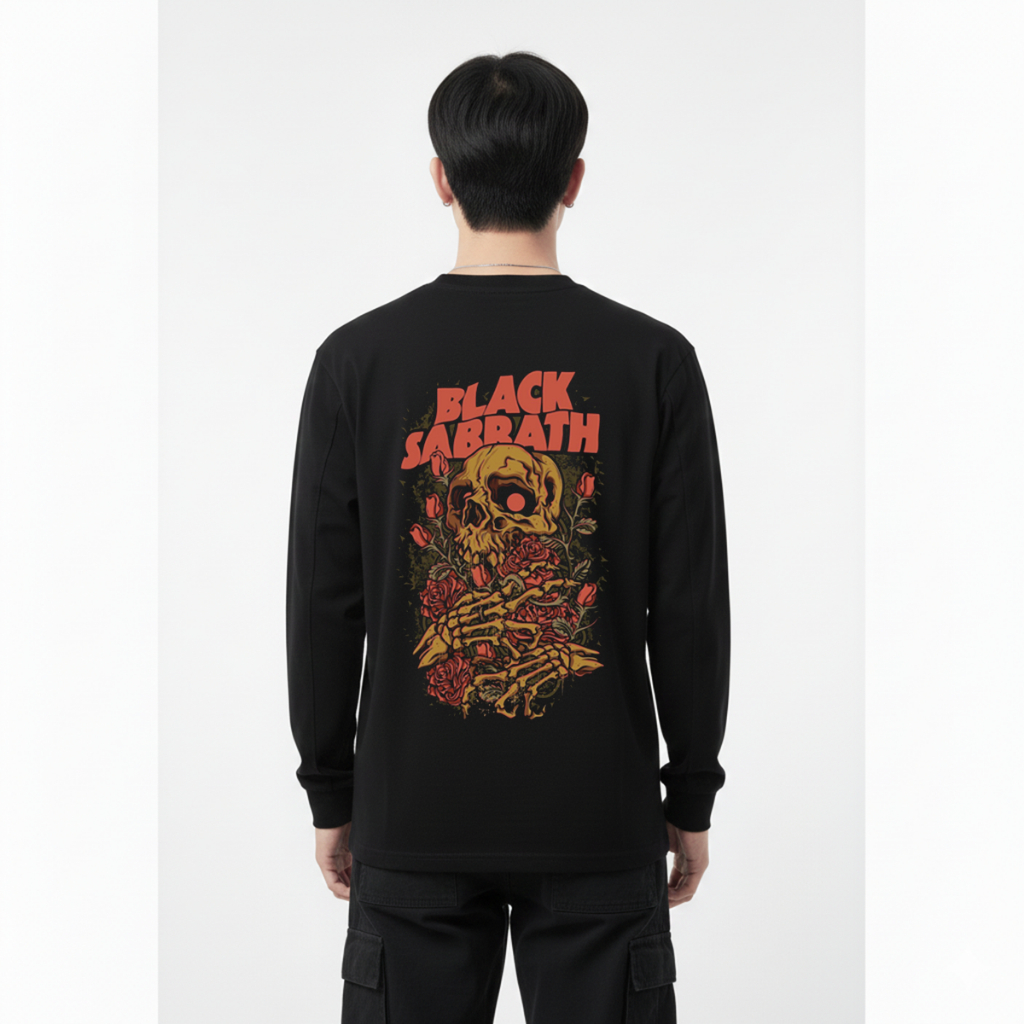 KAOS LENGAN PANJANG BLACK SABBATH SUPERNAUT / BAJU TANGAN PANJANG METAL DISTRO PRIA WANITA