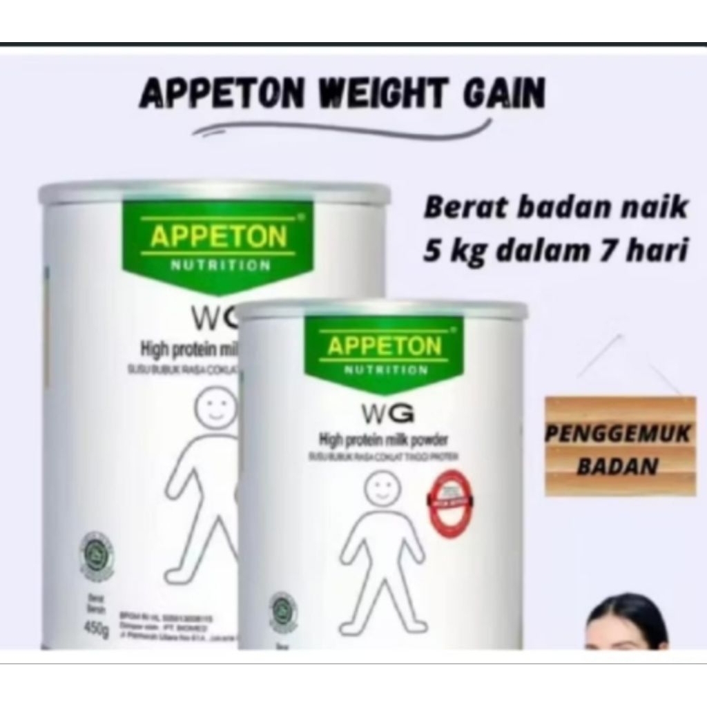 APPETON WG susu penambah berat badan