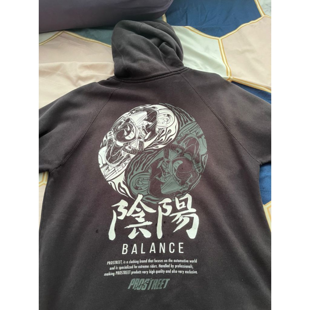 Hoodie Prostreet Shortsleeve Yinyang Size L Second