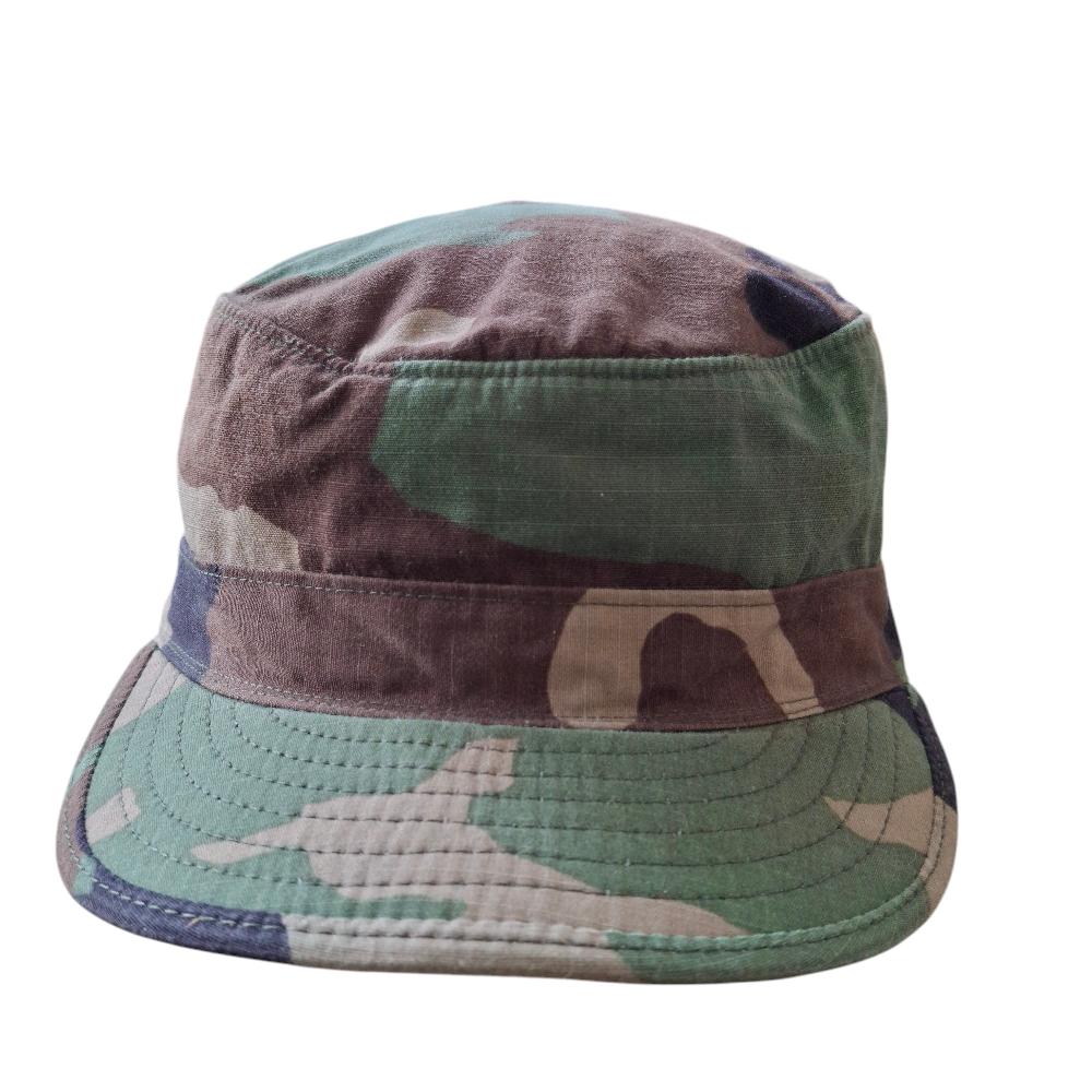 Topi BDU / Utility Cap Militer US Army Woodland Camo