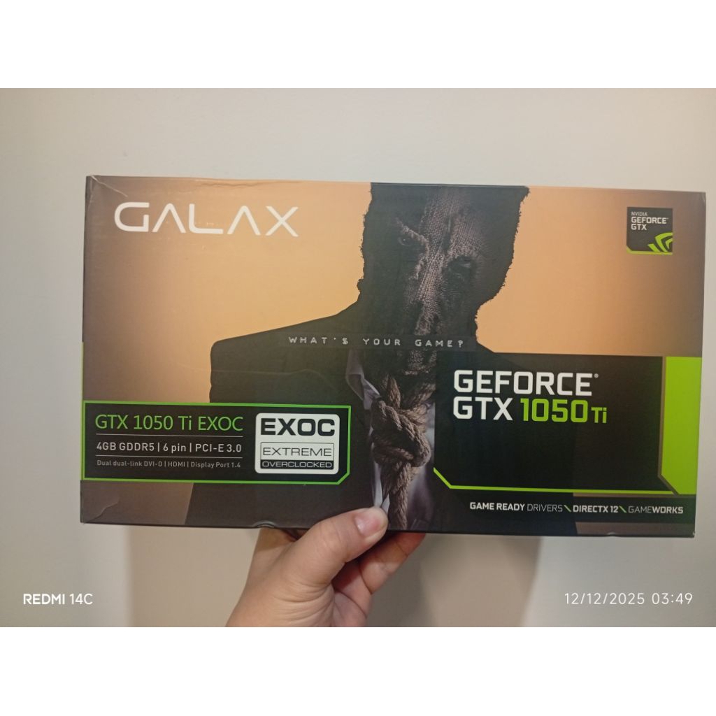 GTX 1050 TI 4GB EXOC GALAX