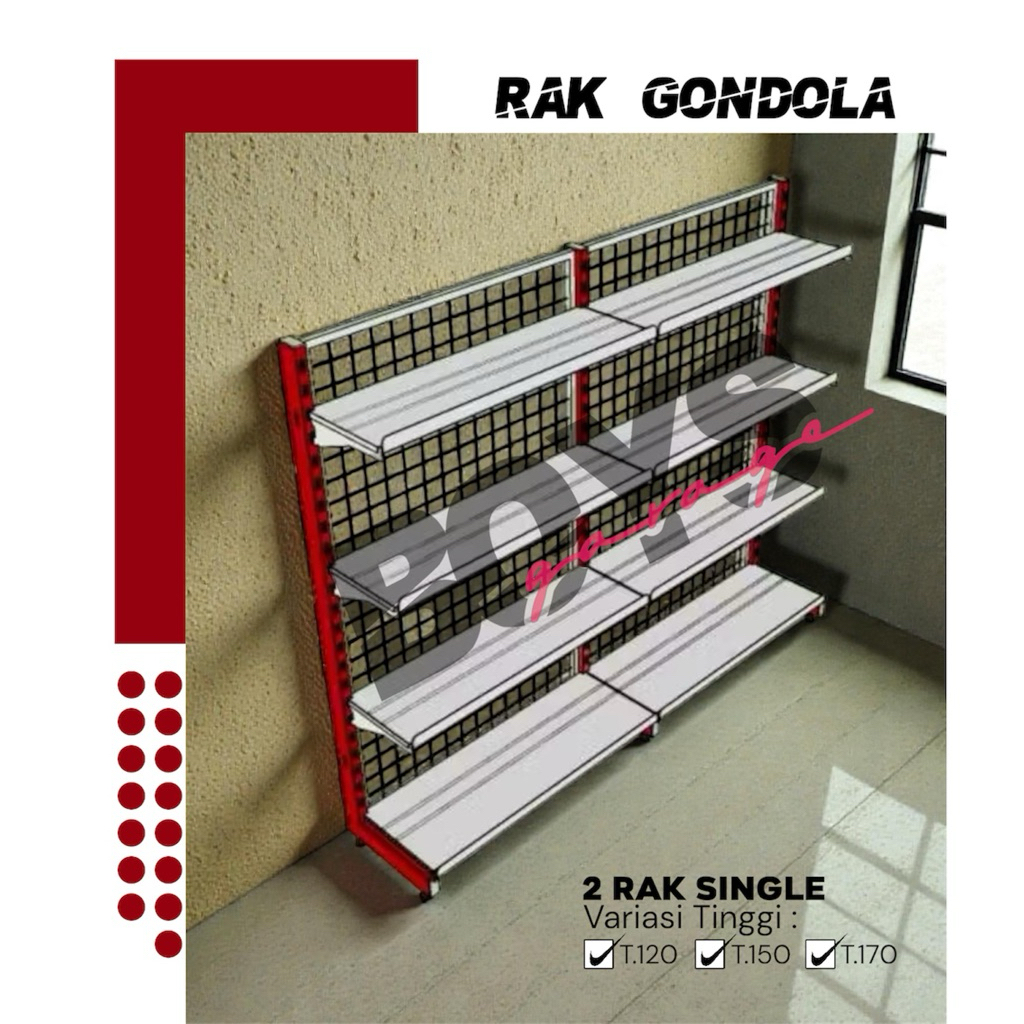 Rak Minimarket 2 Paket Hemat - 5 Susun , 2 Rak Minimarket Single 1 Starting - 1 Jointing