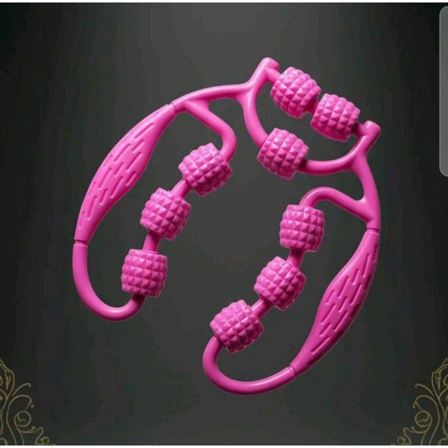 Roller Pijat / pijit betis 9 roda alat pijat Manual pria wanita