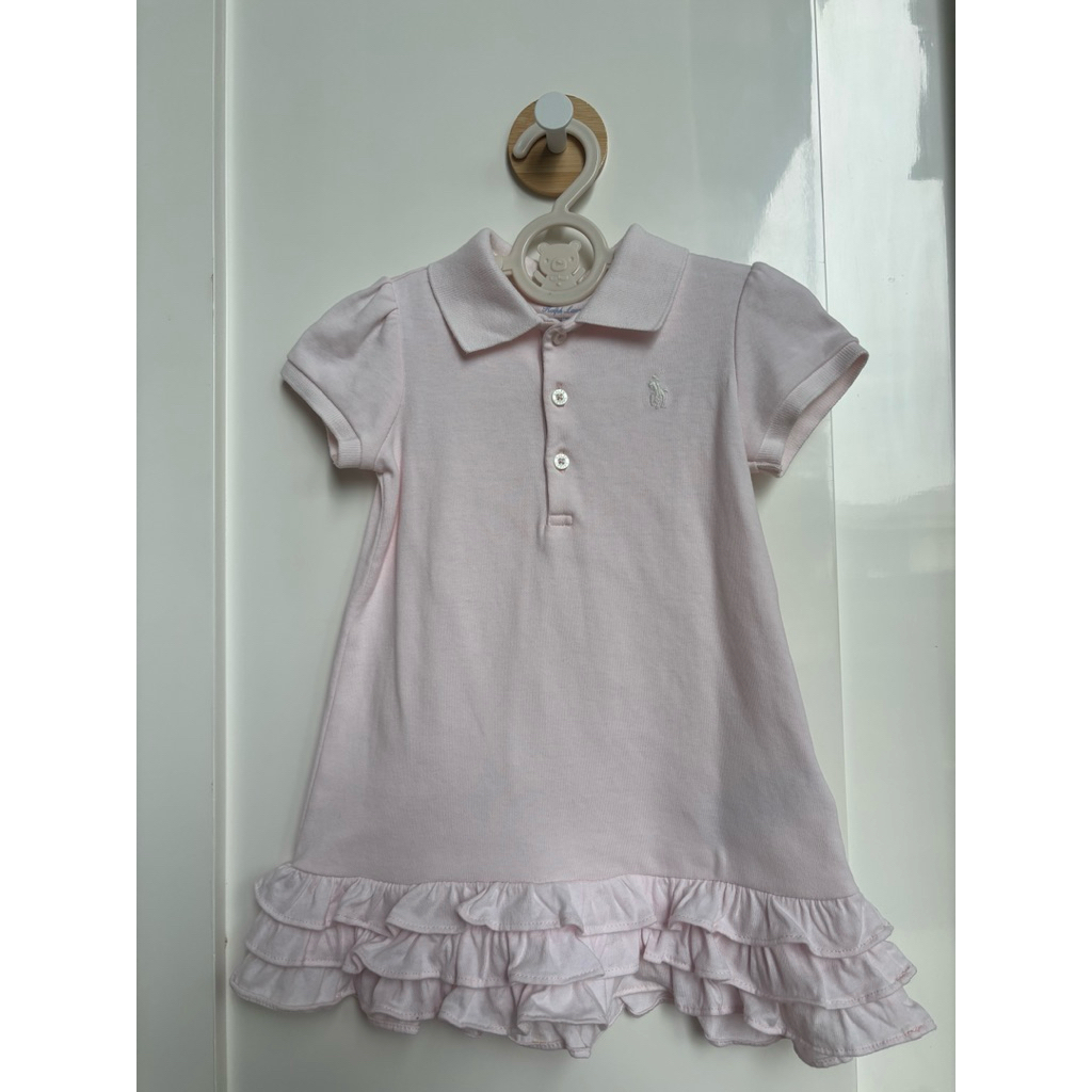 Preloved Dress Branded Ralph Lauren Bayi Perempuan 1 tahun Elegant Secondhan Baju Baby Girl