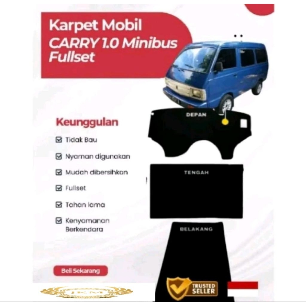 KARPET MOBIL CARRY 1.0 MINIBUS FULLSET